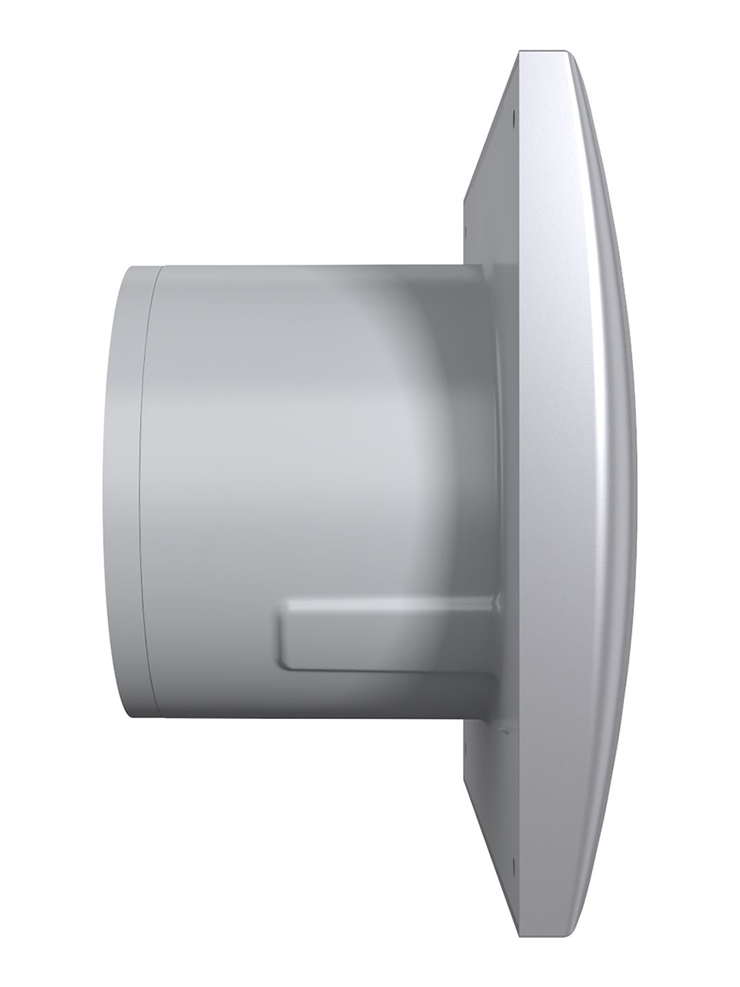 Вентилятор накладной AURA D100 обратный клапан Gray metal DICITI