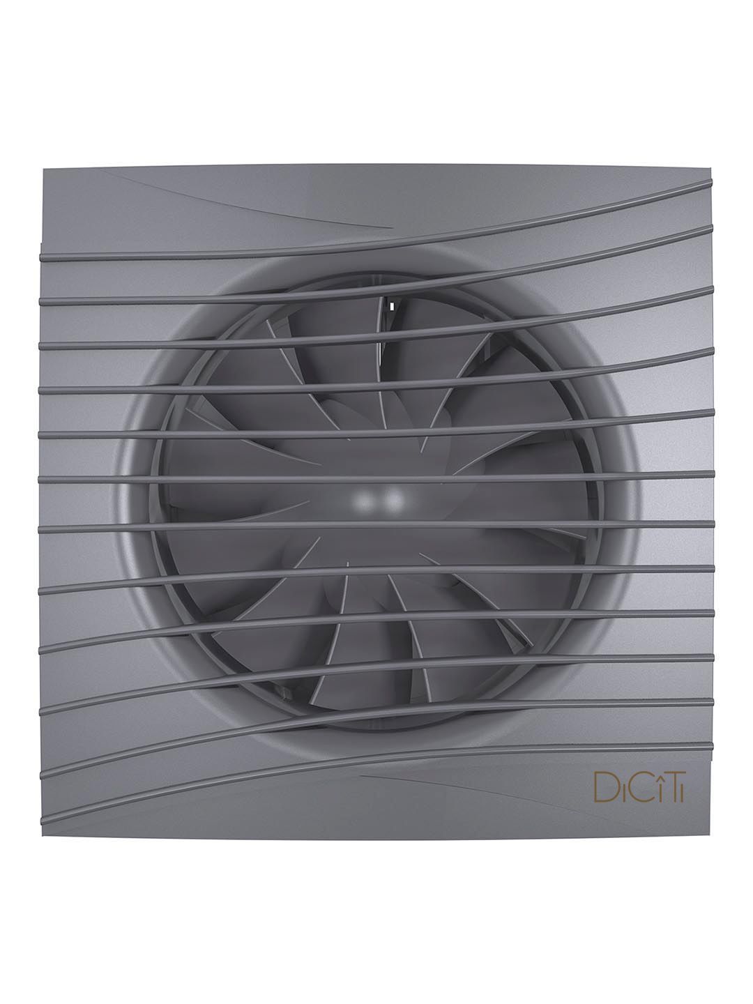Вентилятор накладной SILENT D125 обратный клапан Dark gray metal DICITI