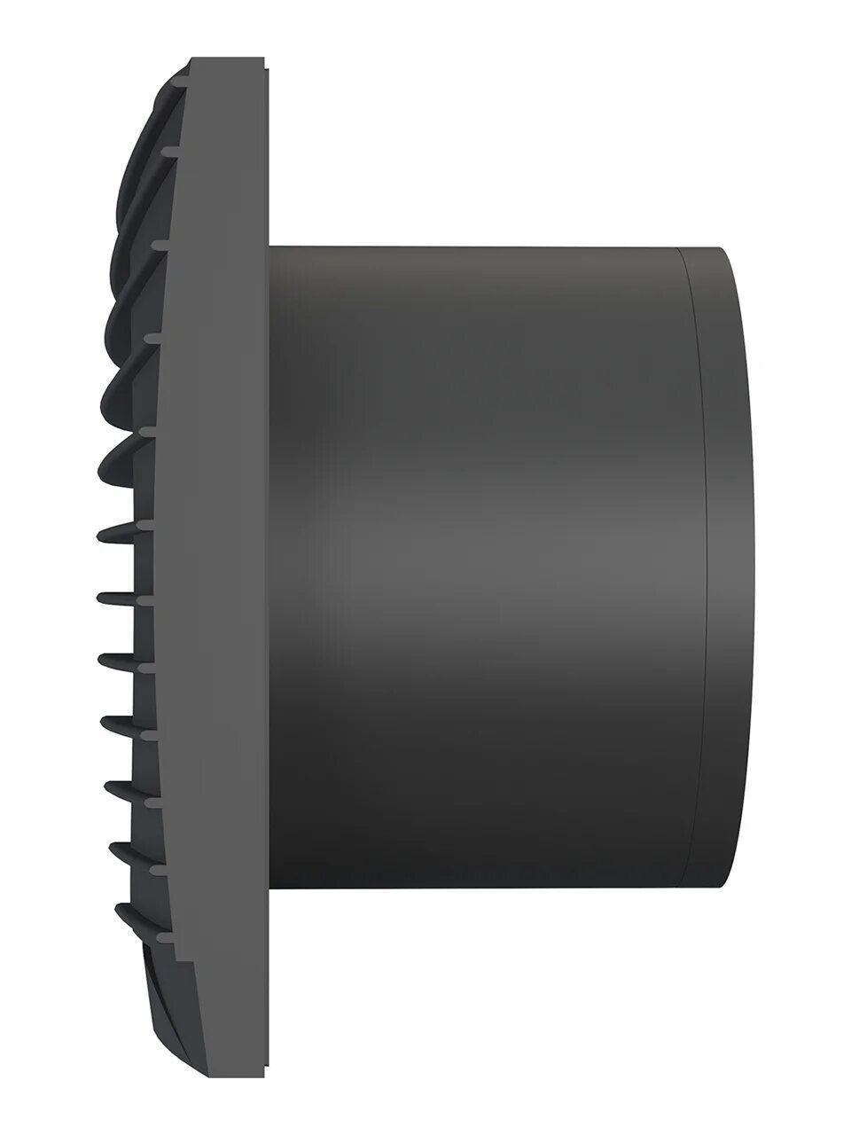 Вентилятор накладной SILENT D125 обратный клапан Matt black DICITI