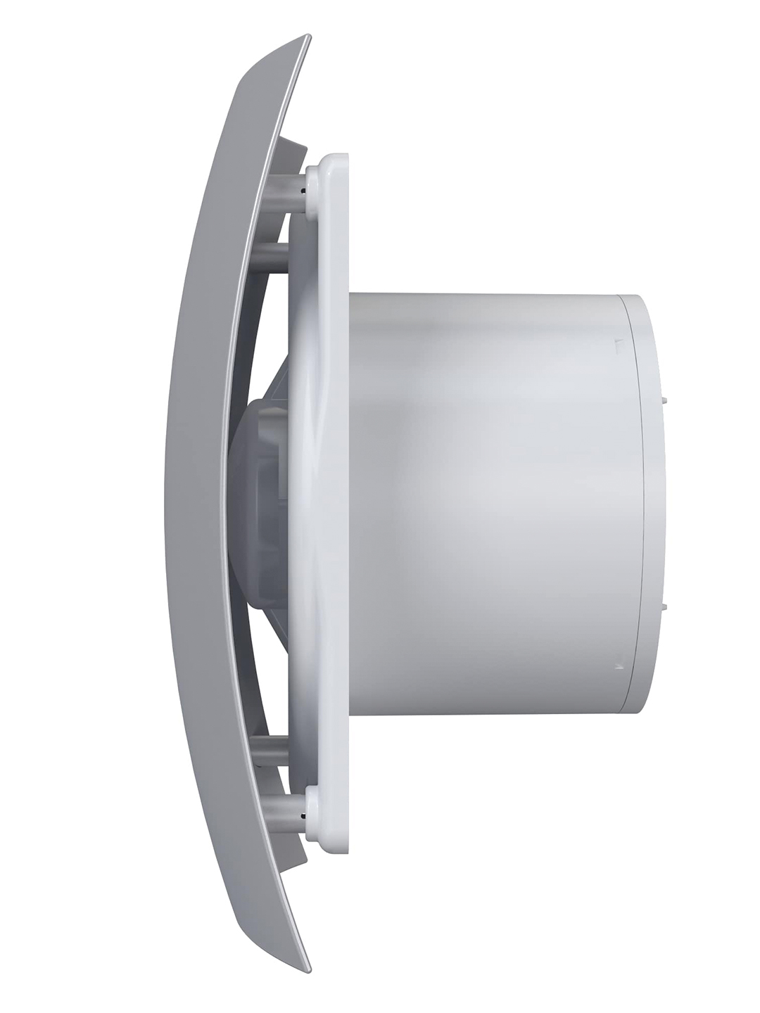 Вентилятор накладной BREEZE D125 обратный клапан Gray metal DICITI