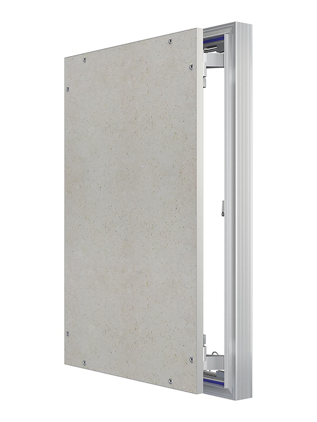 Люк ревизионный D Ceramo Optimum 400х600 скрытый монтаж петля алюминий EVECS