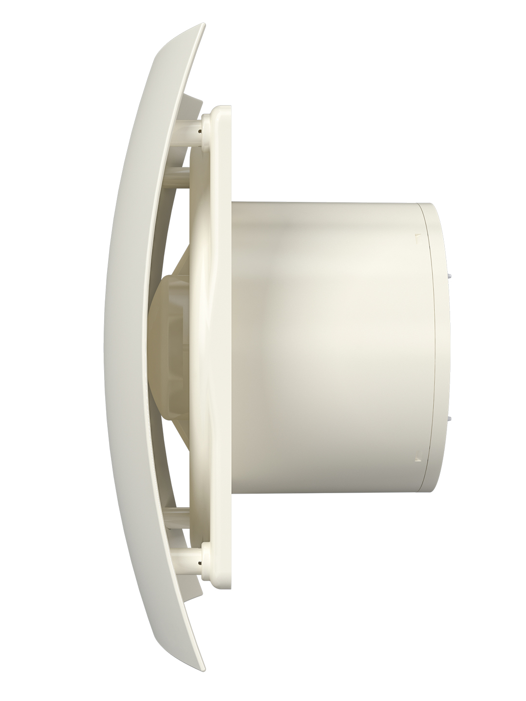 Вентилятор накладной BREEZE D125 обратный клапан Ivory DICITI