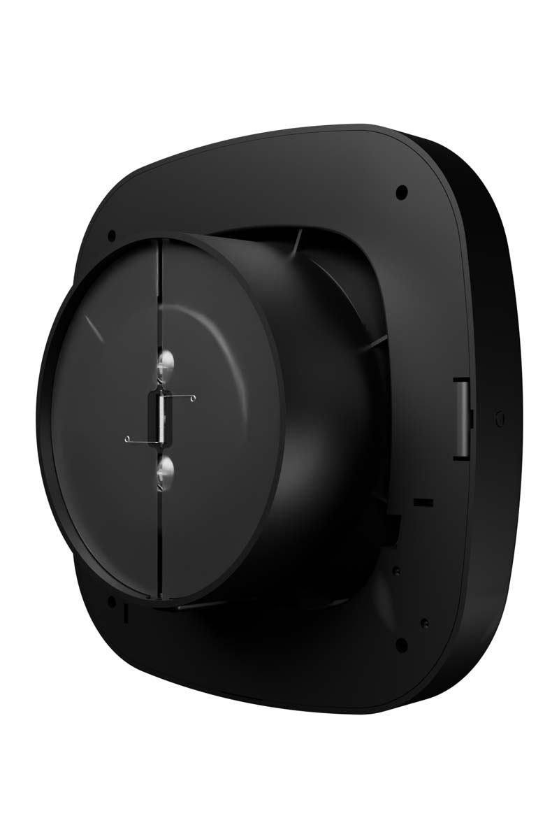 Вентилятор накладной AIR D100 обр.клапан Matt black DICITI