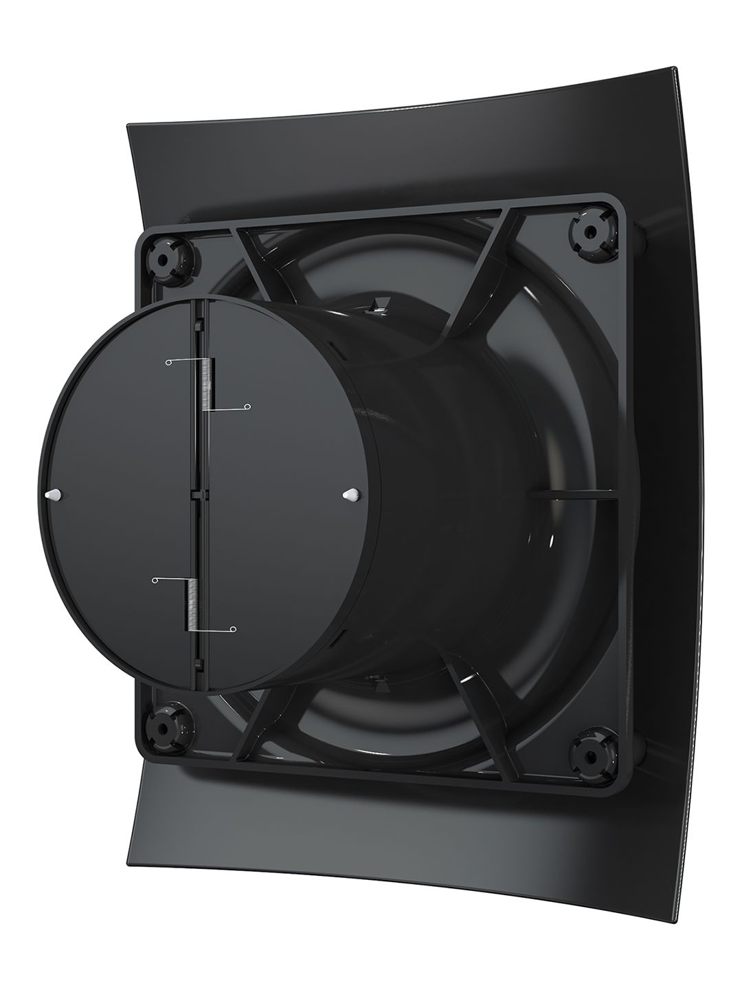 Вентилятор накладной BREEZE D100 обратный клапан Obsidian DICITI