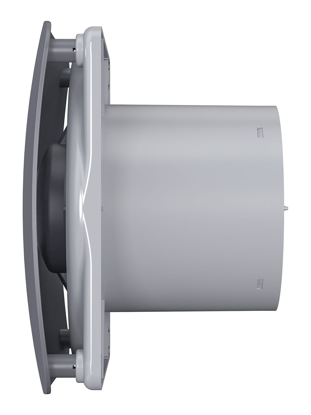 Вентилятор накладной RIO D125 обратный клапан Dark gray metal DICITI