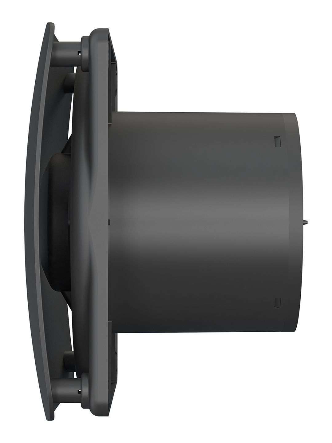 Вентилятор накладной RIO D125 обратный клапан Matt black DICITI