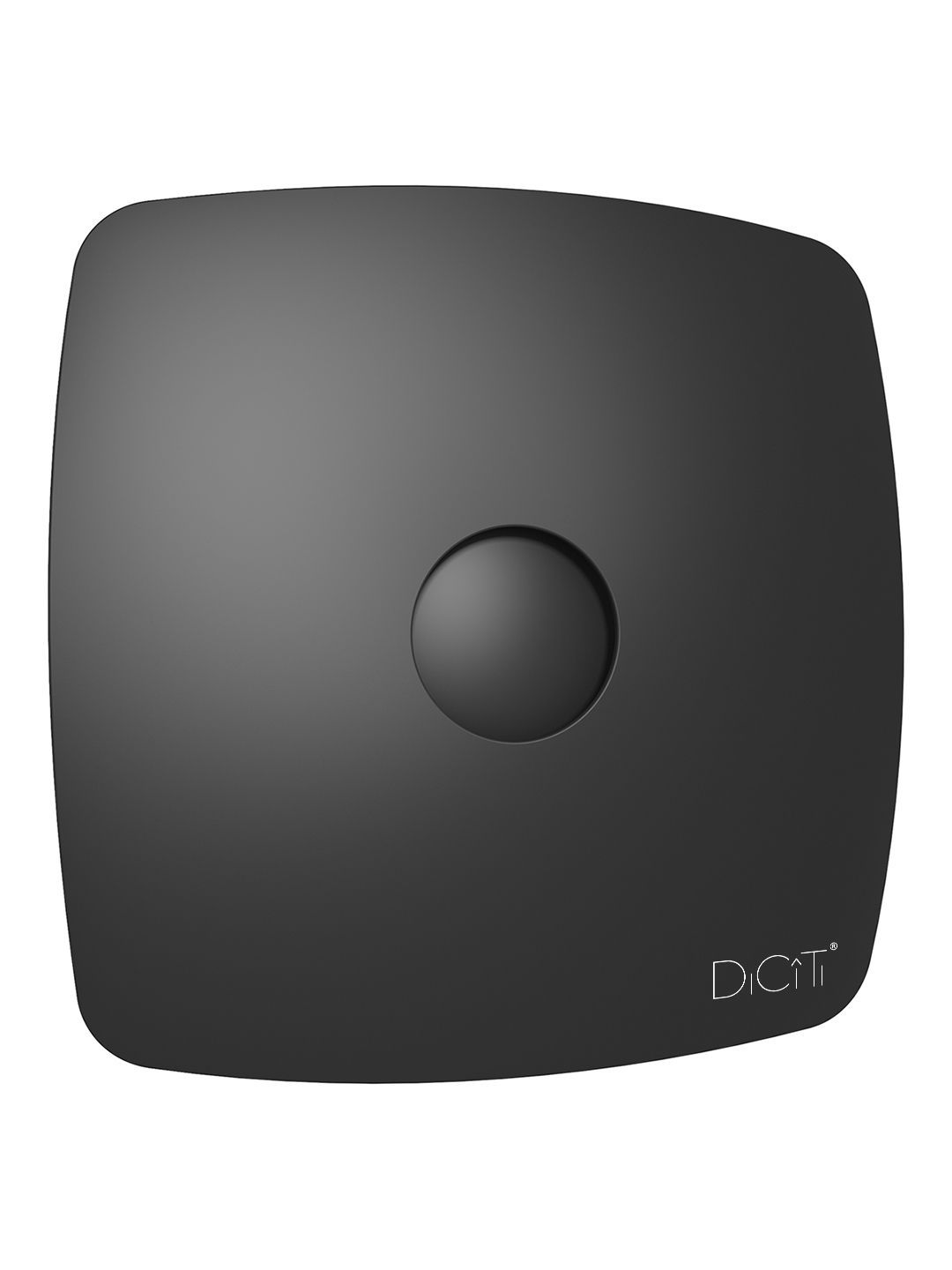 Вентилятор накладной RIO D125 обратный клапан Matt black DICITI