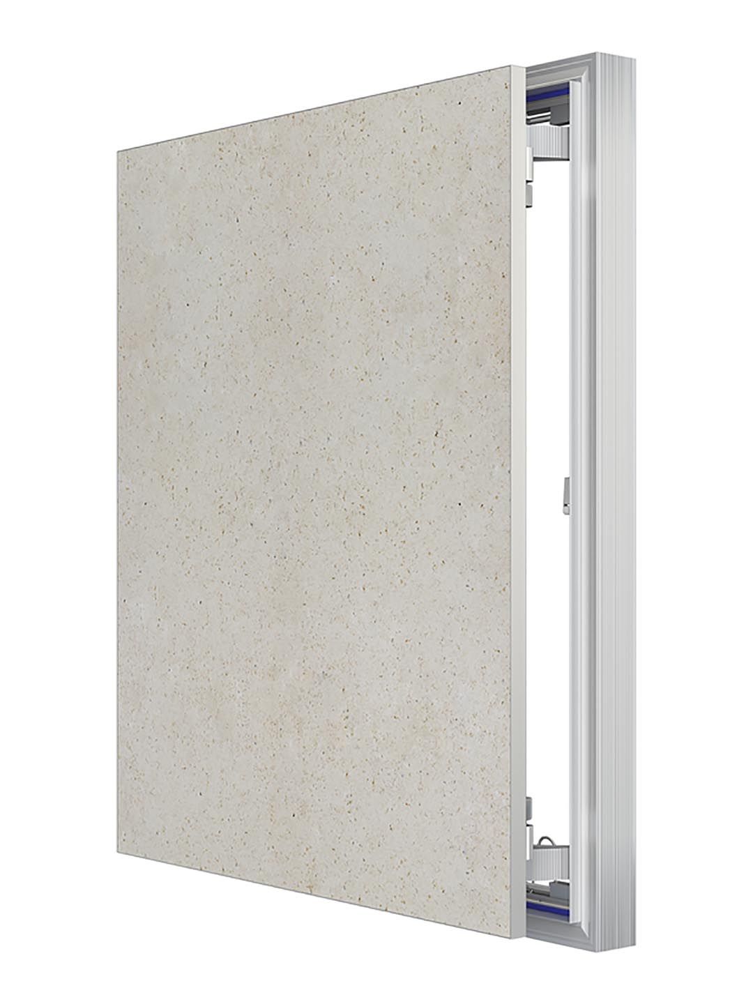 Люк ревизионный D Ceramo Optimum 500х600 скрытый монтаж петля алюминий EVECS