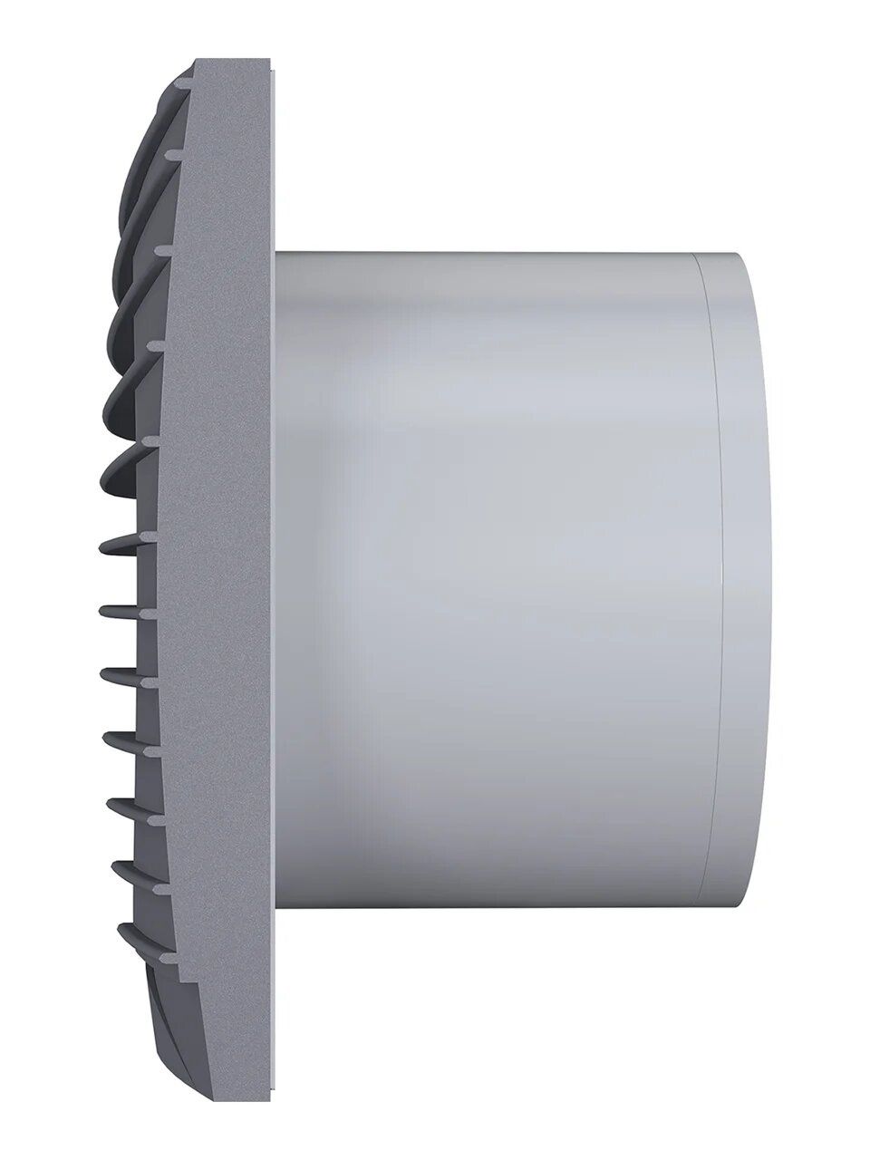 Вентилятор накладной SILENT D125 обратный клапан Dark gray metal DICITI