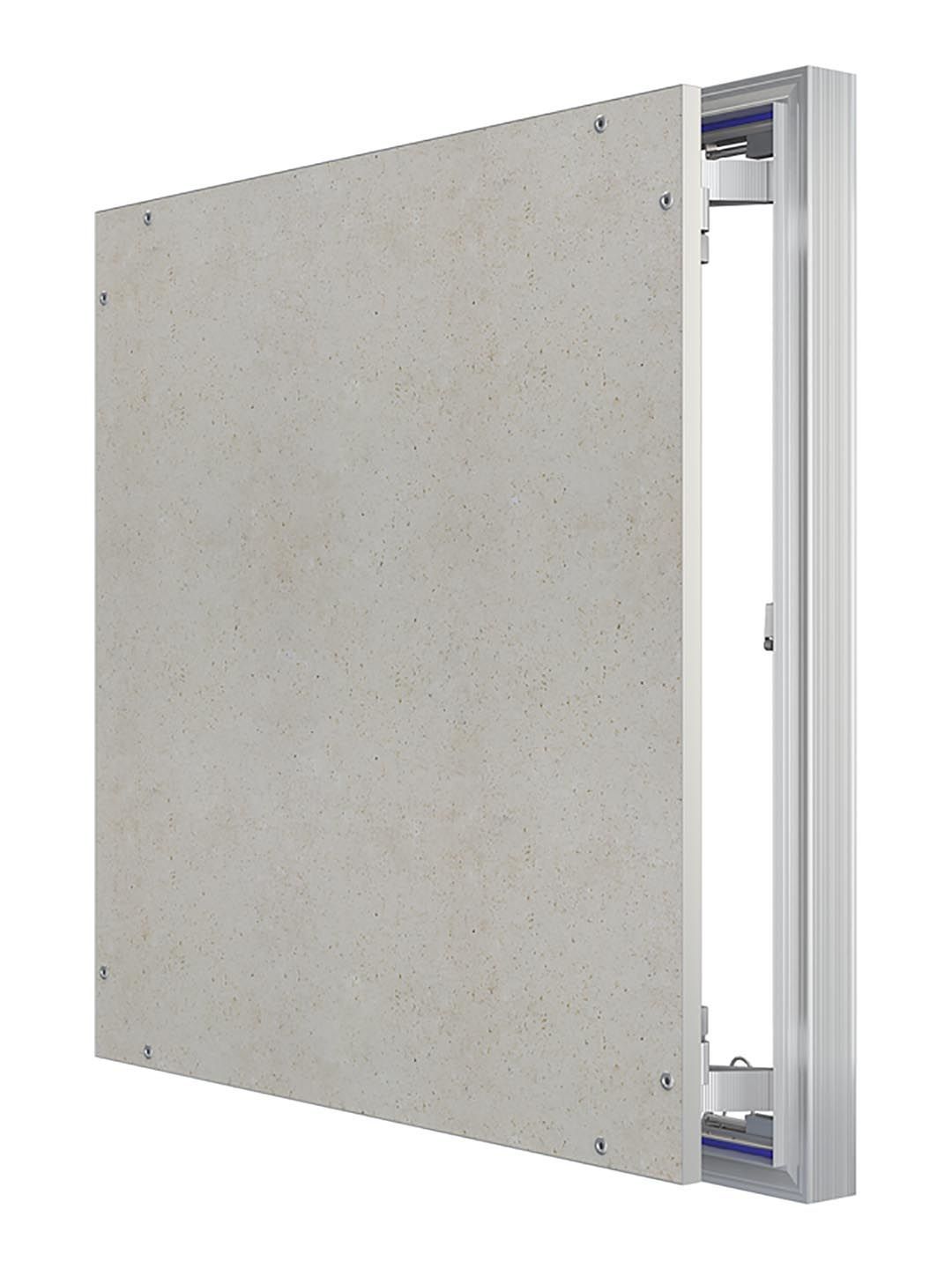 Люк ревизионный D Ceramo Optimum 600х600 скрытый монтаж петля алюминий EVECS